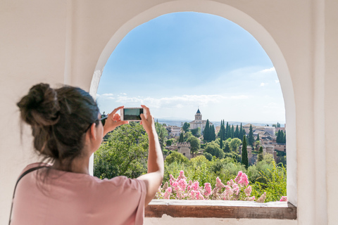 Granada: Alhambra Ticket and Guided Tour with Nasrid Palaces Alhambra Ticket and Group Tour in English