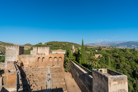 Alhambra: entrada y tour guiado con Palacios NazaríesEntrada y tour privado guiado en alemán