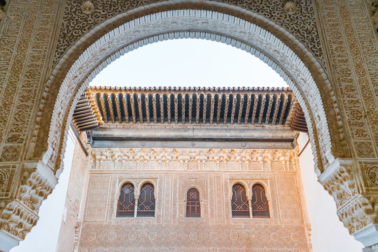 Alhambra: entrada y tour guiado con Palacios NazaríesEntrada y tour privado guiado en alemán