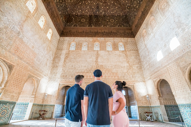 Alhambra: entrada y tour guiado con Palacios NazaríesEntrada y tour privado guiado en alemán