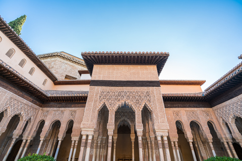 Alhambra: entrada y tour guiado con Palacios NazaríesEntrada y tour privado guiado en alemán