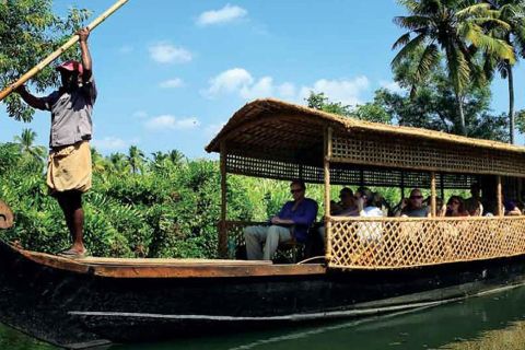 Cochin : Croisière en bateau écologique d'une demi-journée au village de Backwater avec déjeuner