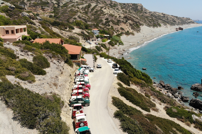 Jeep safari na południe wyspy, do plaży palmowej i wąwozów