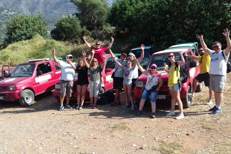 Jeep safari na południe wyspy, do plaży palmowej i wąwozów