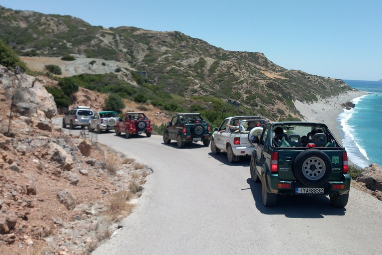 Jeep safari na południe wyspy, do plaży palmowej i wąwozów