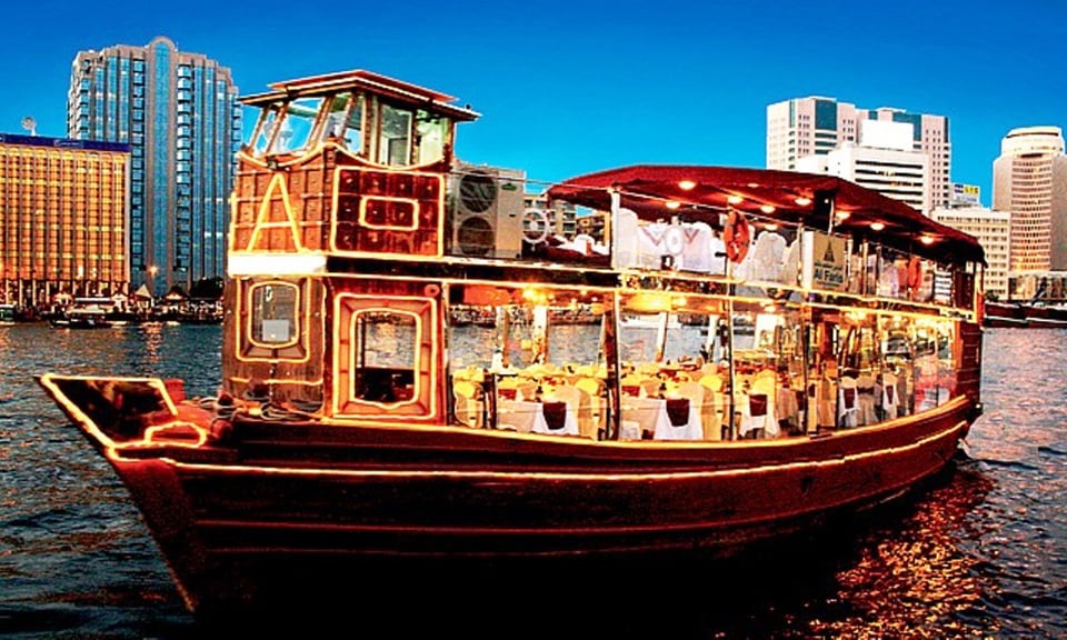 Dubaï : dîner-croisière au crépuscule