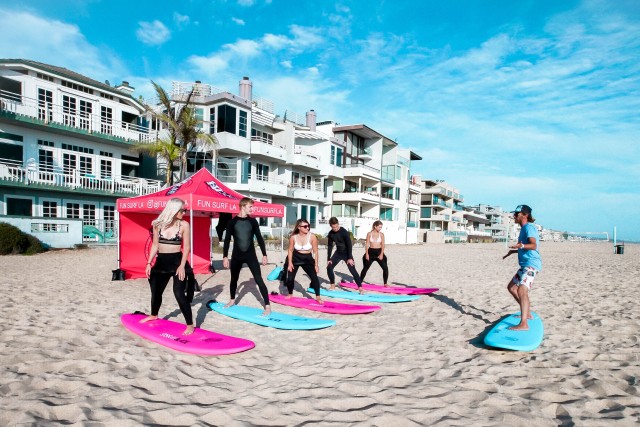 Visit Los Angeles Group Surfing Lesson in Manhattan Beach, California