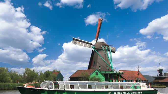 zaanse schans passeio de barco pelo rio