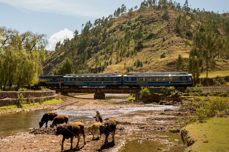 Machu Picchu: retourkaartje trein VistadomeRetour Ollantaytambo naar Aguas Calientes 08:53 AM / 04: 22 PM
