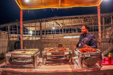 Dubaj: Pustynne safari nocą z kolacją z daniami z grilla