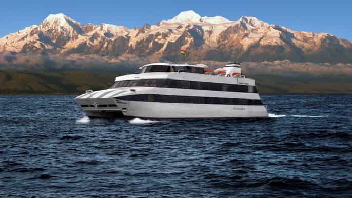 la paz catamaran cruise on lake titicaca