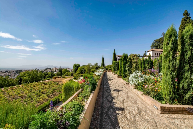 Desde la Costa del Sol o Málaga: tour Granada y la AlhambraRecogida en Benalmádena Bil Bil con Entrada al Palacio Nazarí
