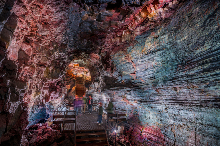 Depuis Reykjavik : tunnel de lave de Raufarhólshellir en bus