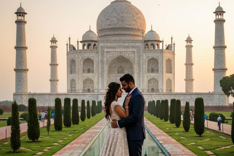 Da Delhi: tour privato di lusso al Taj Mahal e ad Agra + 5★ pranziTour con auto climatizzata, autista, guida turistica e biglietti d&#039;ingresso