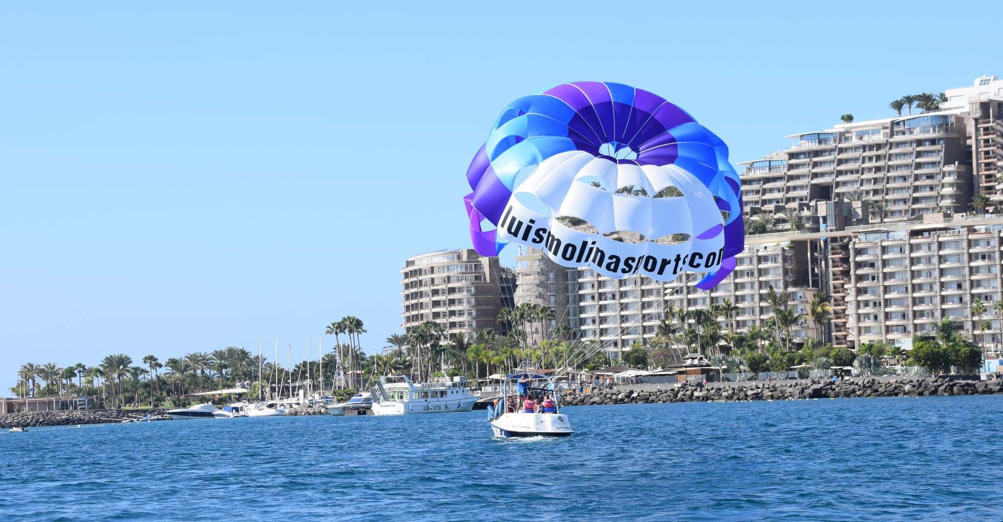 Gran Canaria 1 To 3 Person Parasail Over Anfi Beach Las Palmas