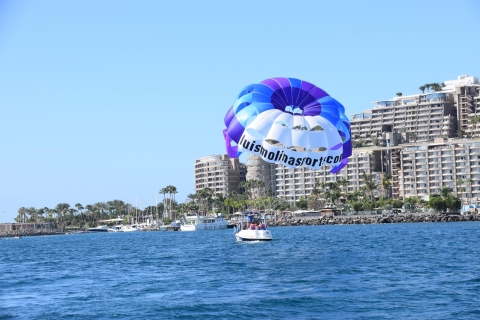 Gran Canaria: Parasail de 1 a 3 personas sobre la playa de AnfiParasailing individual