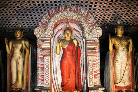 Van Bentota: dagtocht naar Sigiriya en Dambulla-tempel