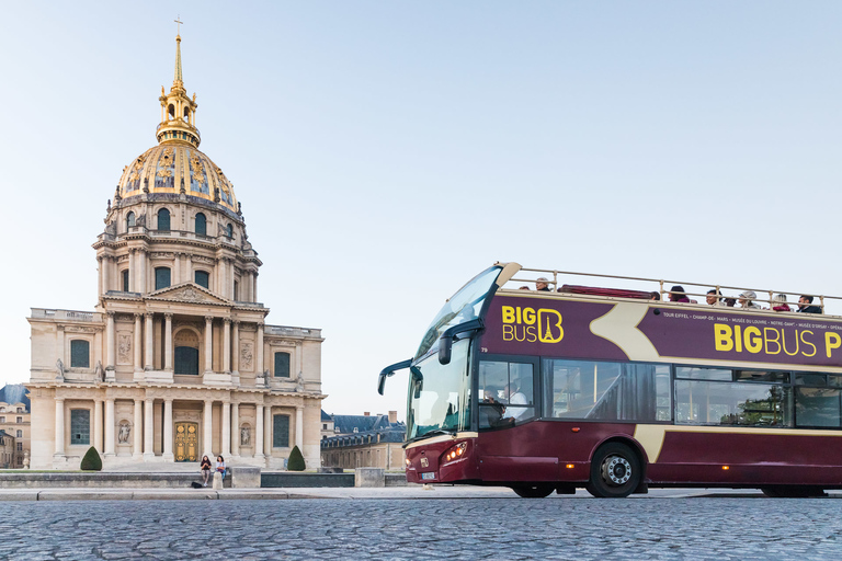 Parigi: Tour del Big Bus in autobus Hop-on Hop-off e crociera sulla SennaCrociera hop-on hop-off di 48 ore e sulla Senna