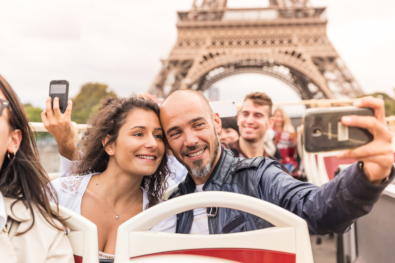 Parigi: Tour del Big Bus in autobus Hop-on Hop-off e crociera sulla SennaCrociera hop-on hop-off di 48 ore e sulla Senna