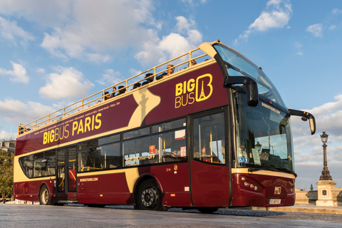 Parigi: Tour del Big Bus in autobus Hop-on Hop-off e crociera sulla SennaCrociera hop-on hop-off di 48 ore e sulla Senna