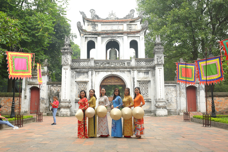 Hanoi: traditionele Ao Dai-jurk en verhuur zonder La HatStandaard optie