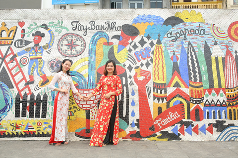 Hanoi: traditionele Ao Dai-jurk en verhuur zonder La HatStandaard optie