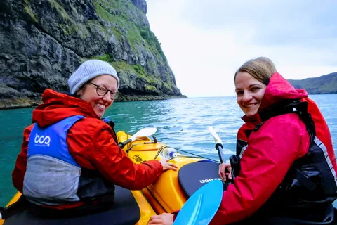 Akaroa: Guided Sunrise Sea Kayaking Tour