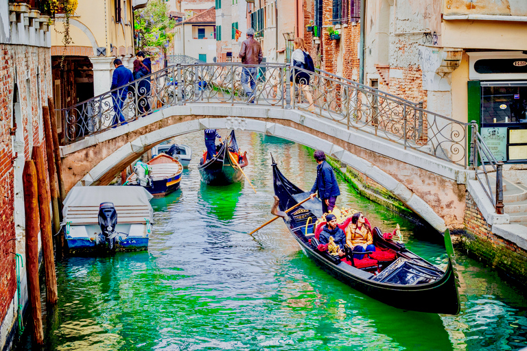 Venedig: Vandring och gondolturVenedig: Vandringstur och gondoltur på spanska