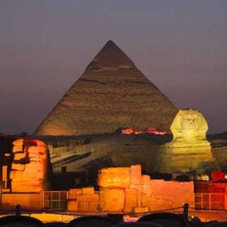 Cairo: Giza Pyramids Sound and Light Show with Transfers