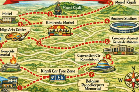 Kigali Premium Private City Tour with Luxury SUV (V8)- 7 Hrs