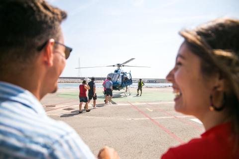 Barcelone : visite à 360°, hélicoptère, marche et voile