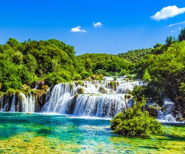 Vanuit Split & Trogir: Krka watervallen dagtocht met boottocht