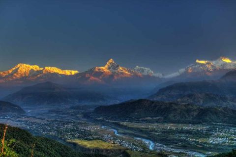 Sarangkot Zonsopgang boven de Himalaya: tour van 3 uur