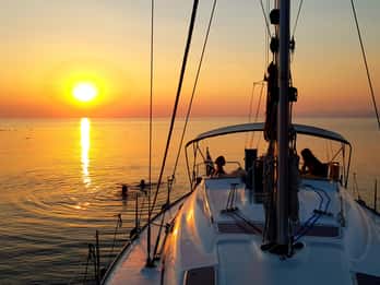 Kassandra: Private Sunset Sailing Cruise with Wine & Fruit