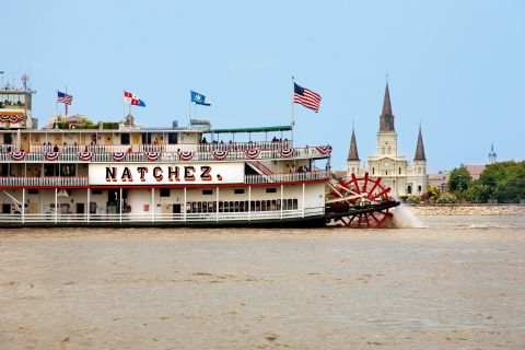 New Orleans: City Tour en Natchez Daytime Jazz Cruise Combo