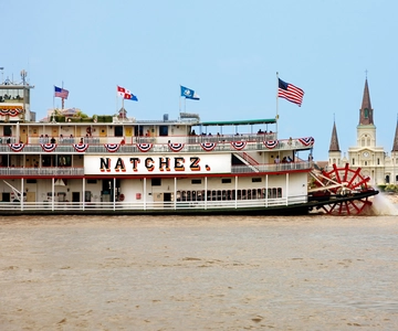 New Orleans: City Tour and Natchez Daytime Jazz Cruise Combo