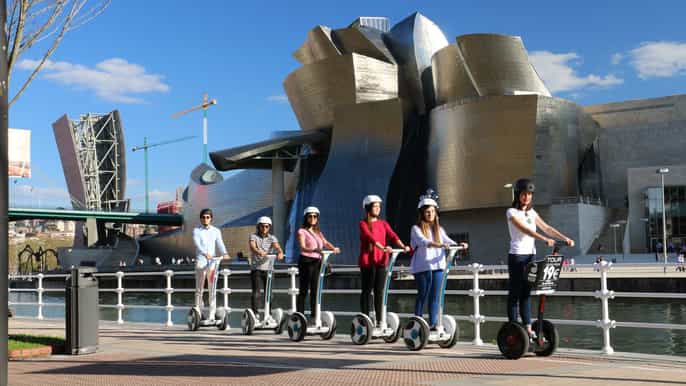 bilbao segwaytour van 1 uur door guggenheim en het stadscentrum
