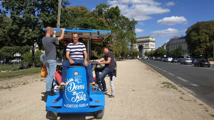 paris beer bike bar with drinks included