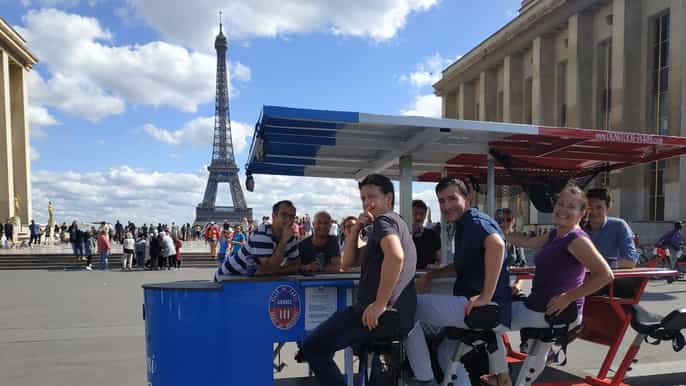 paris visite de la bière à vélo dune heure et demie sur la tour eiffel