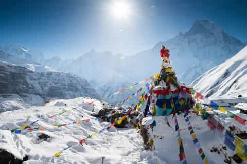 daily annapurna base camp helicopter tour with hotel pickup
