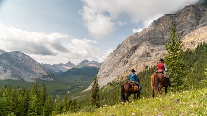 banff 3day mystic valley backcountry tent trip by horse