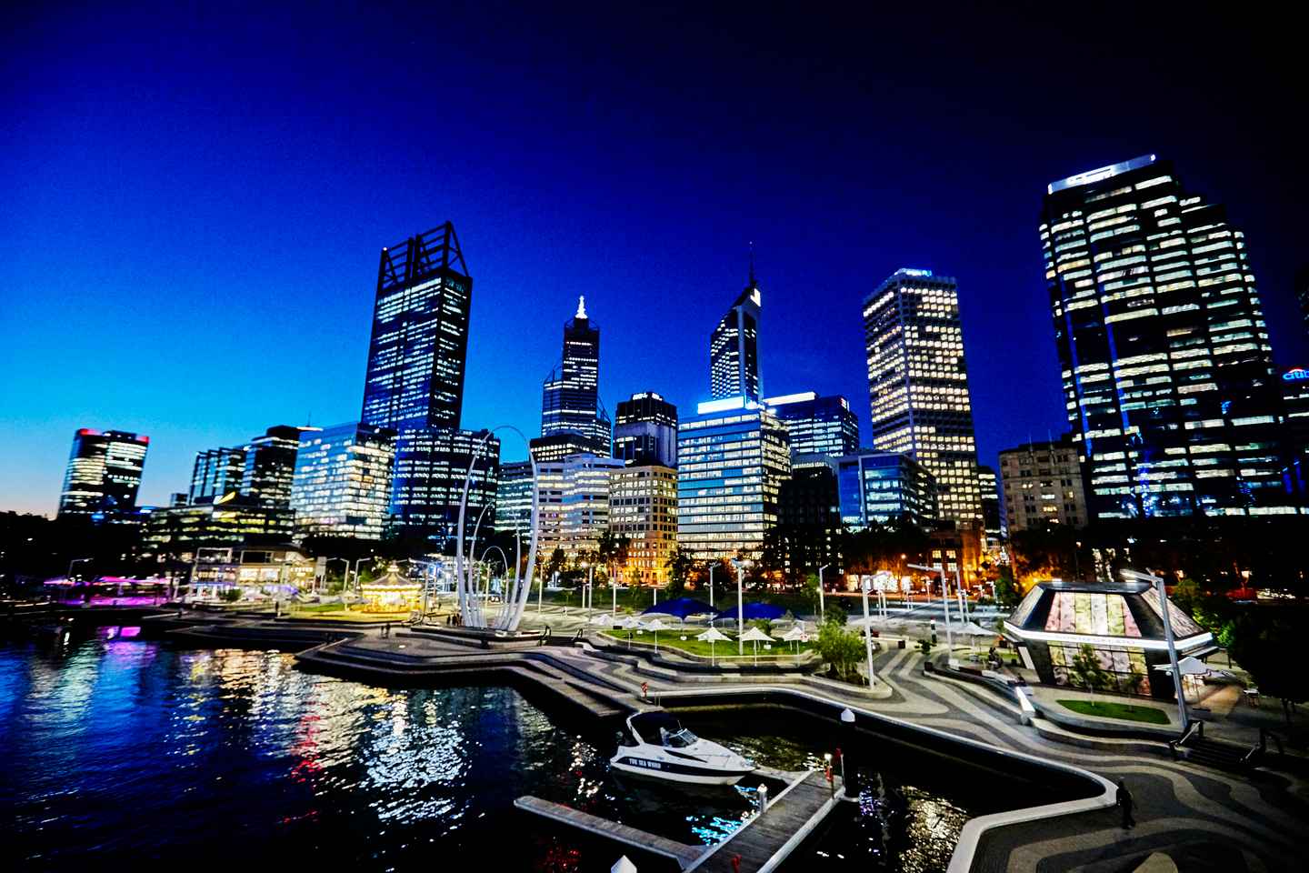 sunset cruise over swan river