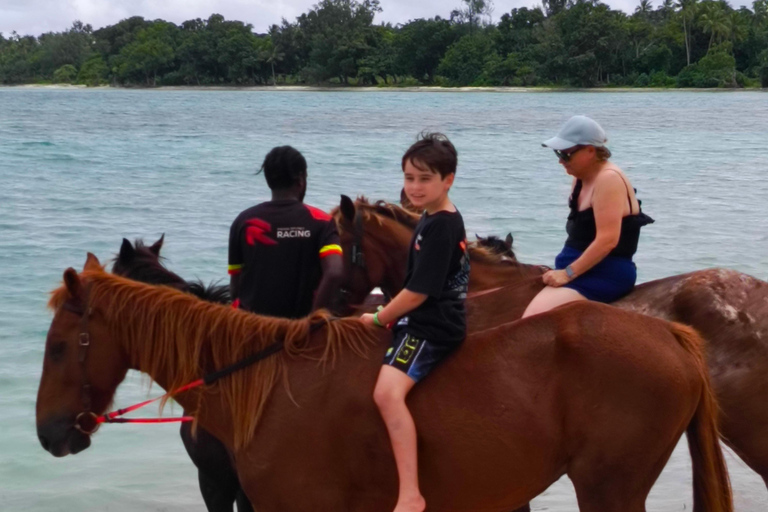 Vanuatu: Blue Lagoon, Horse Riding, and Etmat Beach Tour