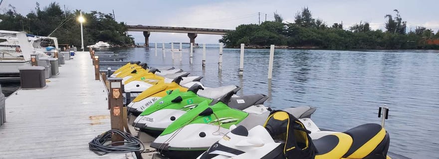 Puerto Rico : Visite guidée de la côte est en jet ski jusqu'à Isla Verde