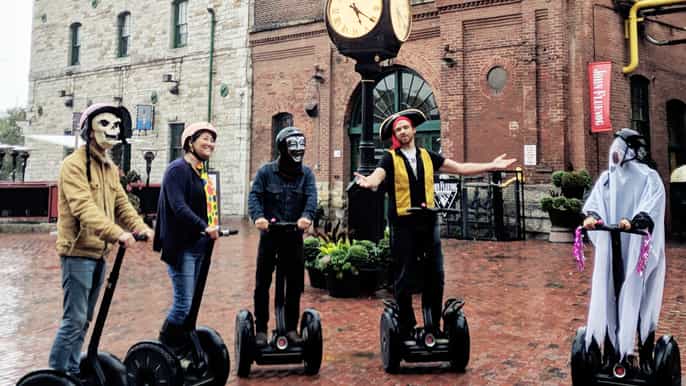 toronto evening distillery district segway ghost tour