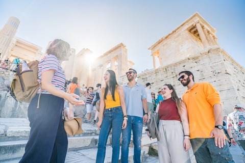 Athen: Akropolis-Tour mit lizenziertem FührerMit Eintrittskarte (für EU-Bürger)