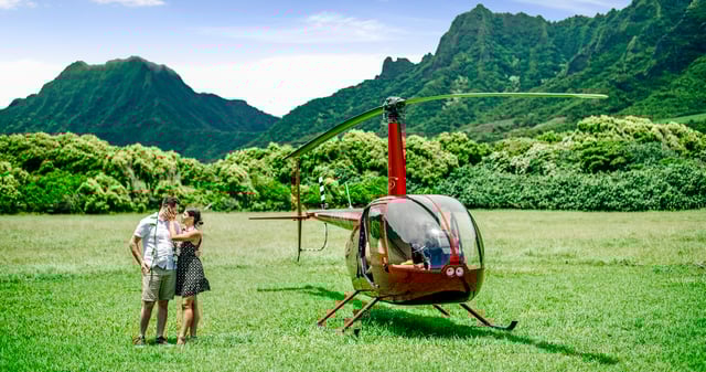 Oahu: Vuelo Romántico Privado Exclusivo