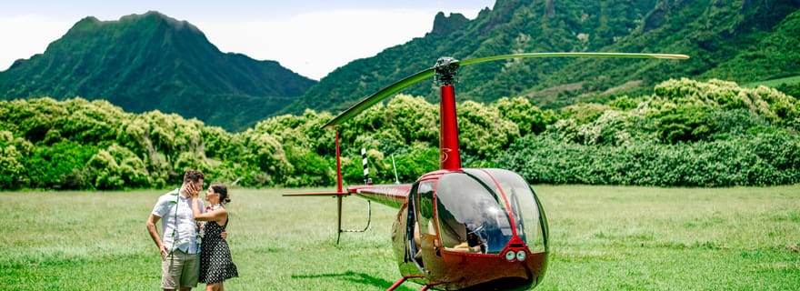 Oahu : Vol romantique privé exclusif