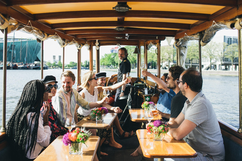 Amsterdam: Lyxig ost- och vinkryssning med obegränsade drinkar