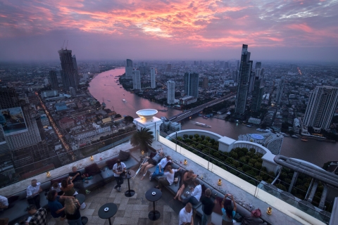 Bangkok: Lebua Rooftop Bar Reservation & Round-Trip TransferReservering voor Lebua nr. 3 met transfers
